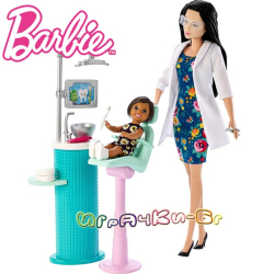 Barbie Careers Кукла Барби зъболекарка брюнетка FXP17